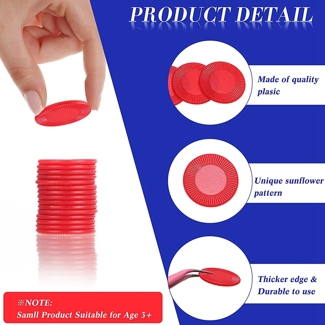 

XFDE 400 Pieces Plastic Poker Chips Game Chips 4 Colors Counter Card for Game Playing Counting Bingo Game Chips Card, 4