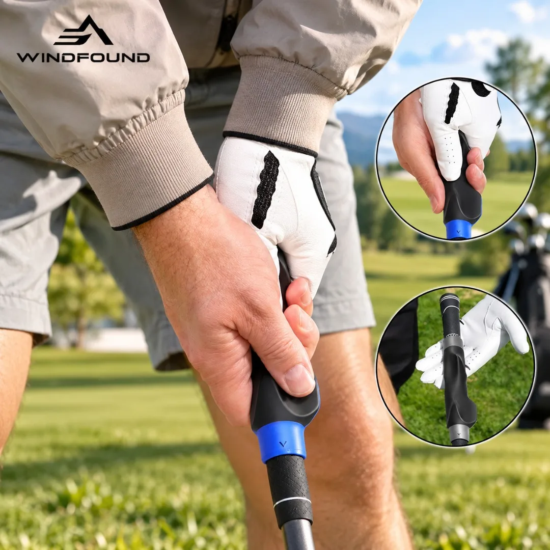 Golf Swing Trainer Grip Silicone Non-slip Posture Correction Practice Aid for Beginner Golf Training