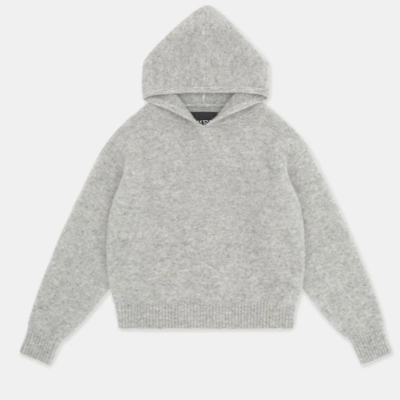 

Удобный, красивый, модный темперамент, нежный топ, жаккардовый свитер с капюшоном, новый элегантный свободный.