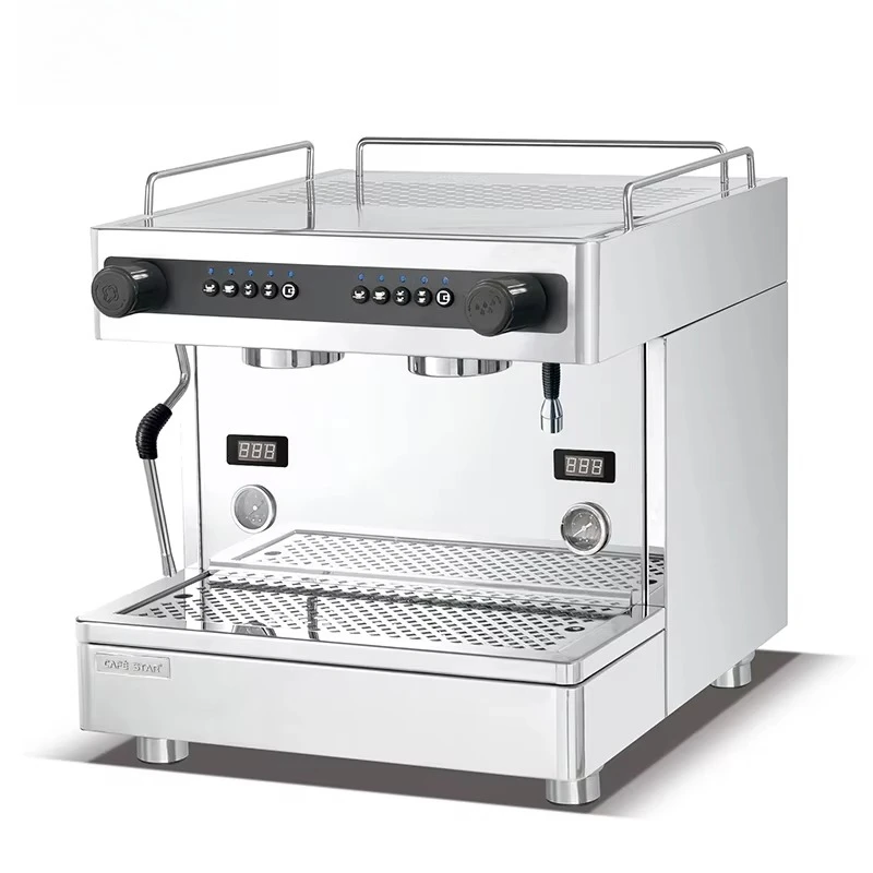 

Italian semi-automatic coffee machine, new condition with stainless steel boiler, core component pump motor