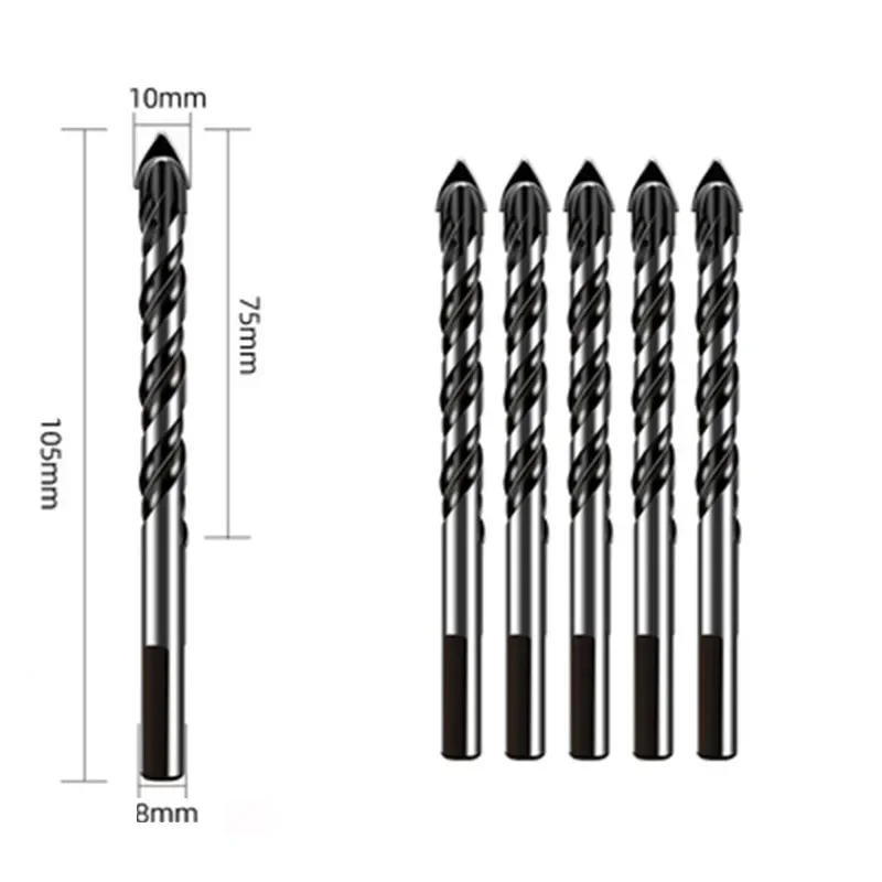 6mm 8mm 10mm Triangle Ceramic Drill Bit Multi-functional Concrete Drilling Glass For Tile  Marble Pawer Tool DB02057