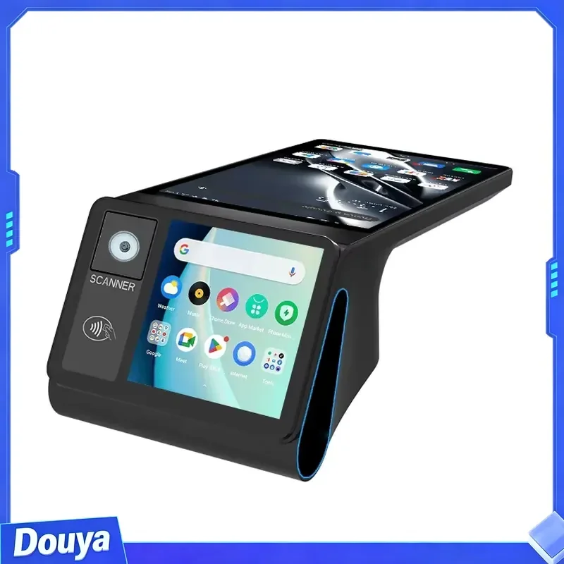 Z108 8inch Touchscreen Android 14 Smart POS Terminal with NFC Barcode Scanner 58/80mm Thermal Printer Pos Machine Terminal