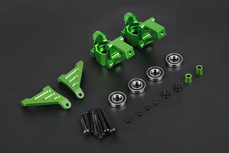 CNC อลูมิเนียมด้านหน้าฮับล้อพวงมาลัยสำหรับ HPI Baja Rovan Baja และ King Motor Baja Buggy