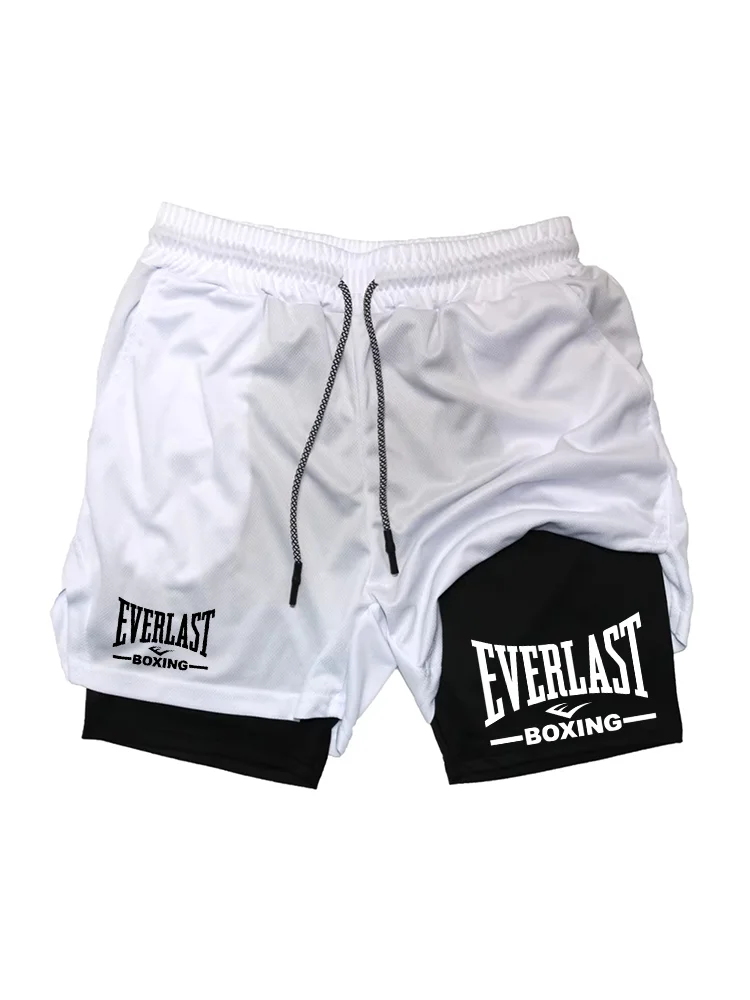Men's Anime Hunter x Hunter Gym Shorts Bilayer 2-in-1 Breathable Quick-drying Absorb Sweat Sports Short Gym Jogging Pants df0593