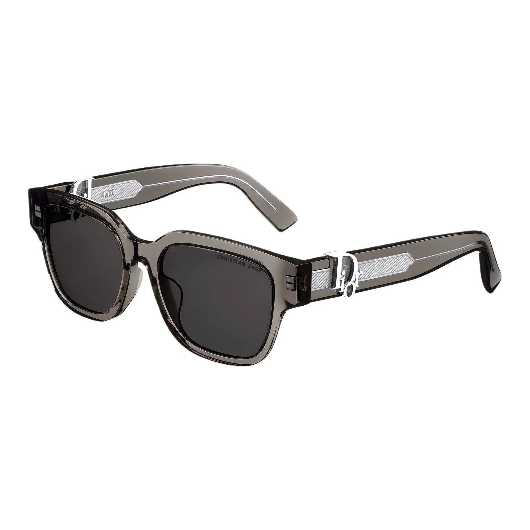 DIOR Acetate Irregular Shape Sunglasses Unisex Black DOBLS1FXR_45A0