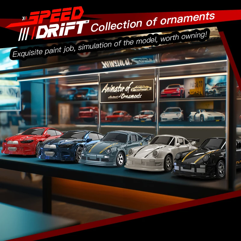 New 4WD 2.4GHZ RC Simulation Mini Drift Car Palm Racing Model Desk Toys 1/64 Scale Remote Control Car Gift for Children Boys.