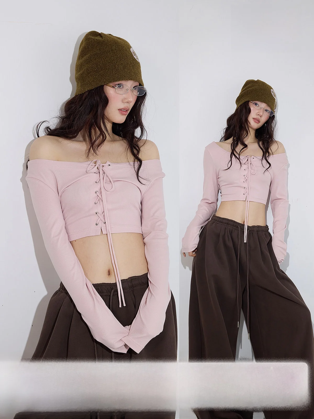 

Модный женский топ с U-образным вырезом и завязками на одно плечо, розового цвета, для джазовых танцев и повседневной носки, облегающая футболка в стиле кэжуал.