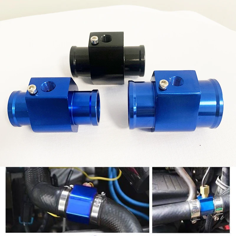 Round 2 in 1 LED Digital Car Truck Water Temp Gauge Voltmeter Engine Temperature Meter Overheat Alarm Voltage Monitor 12V/24V