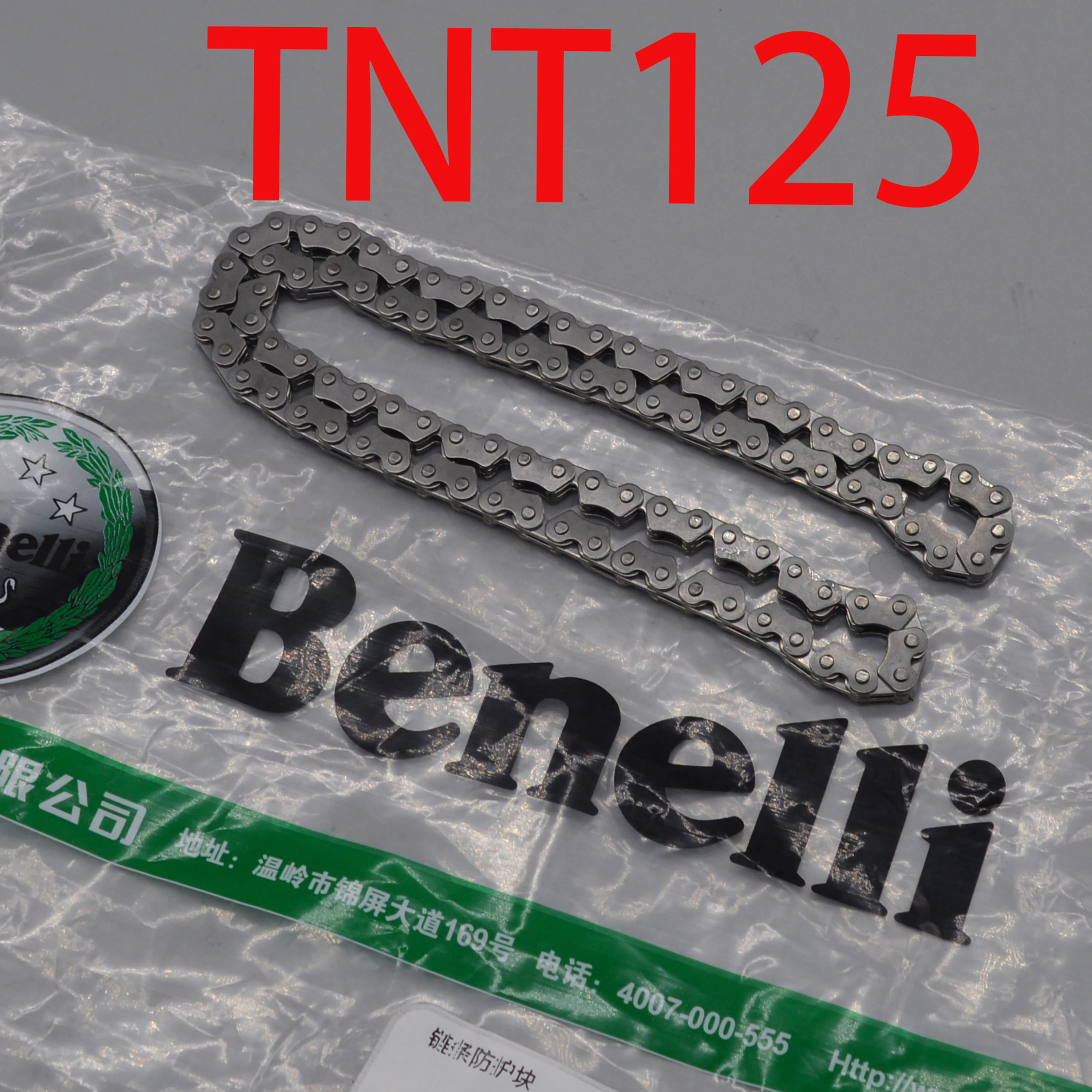Cadena de tiempo del árbol de levas del motor de la motocicleta, accesorio para Benelli Tornado Naked TNT 125 135 TNT125 BJ125-3 125cc, 125cc