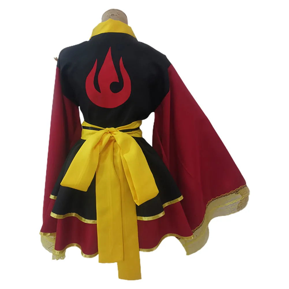 Avatar aang cosplay traje feminino lolita vestido roupas halloween carnaval terno meninas traje disfarce