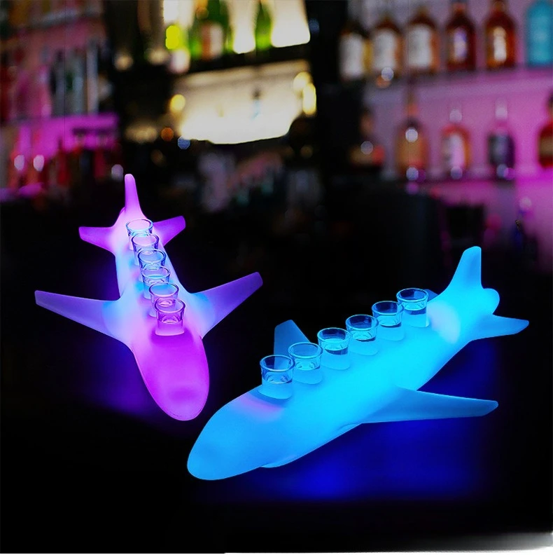 Bar bullet cup holder creative heart-shaped cocktail holder night ktv matte luminous cup holder