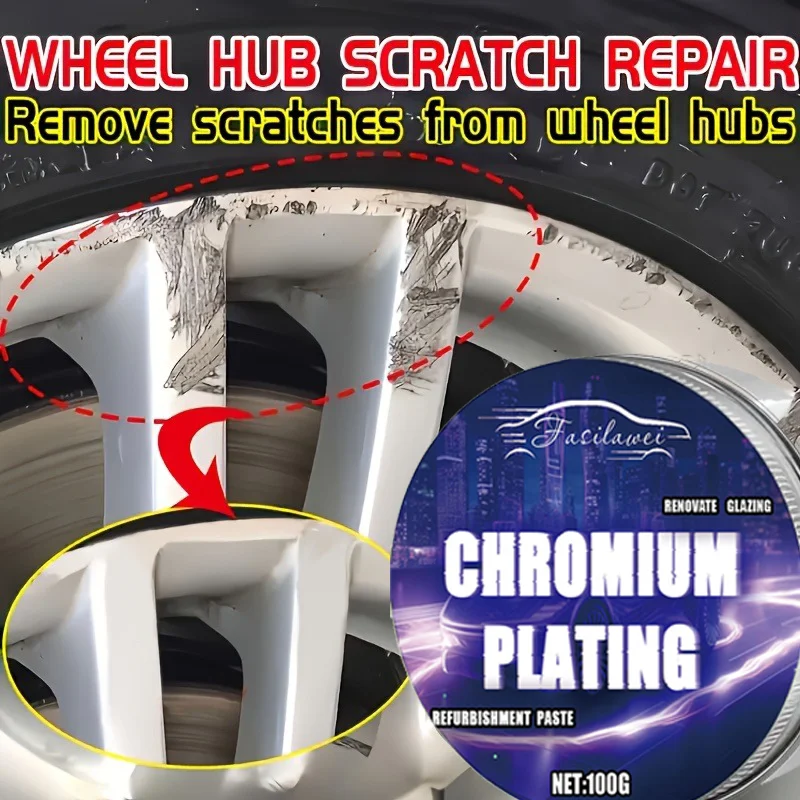 طقم إصلاح خدوش عجلة الدراجة النارية، معجون تلميع تجديد عجلة السيارة، شمع إصلاح يتلاشى الأكسدة، مادة بلاستيكية متينة