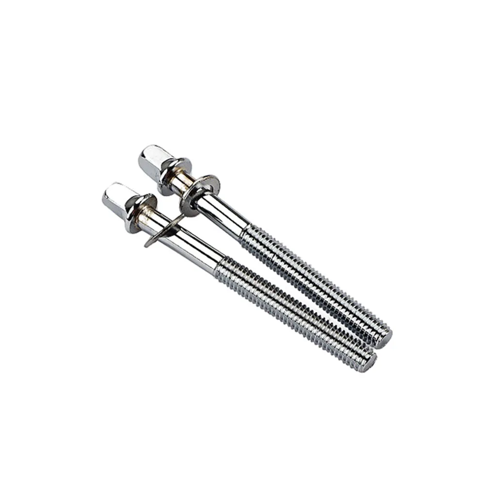 

2pcs Mounting Screws Tension Rods Smooth Thread Drum Drum Tension Screws Hardware Percussion Accessories
