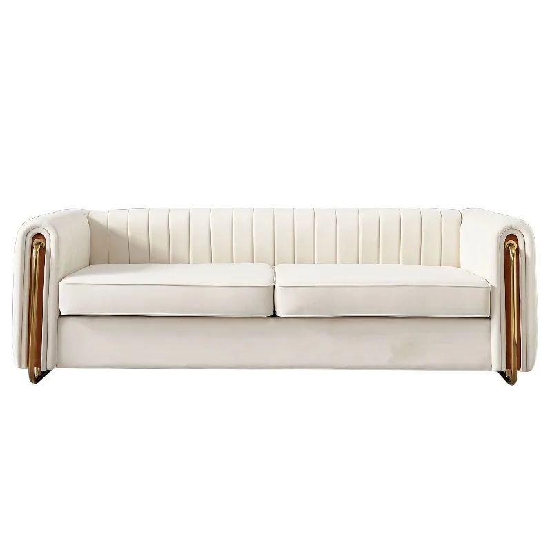 #High-End Luxury Velvet Sofa Set For Living Room Hotel Villa Sectional Convertible For Apartment Use