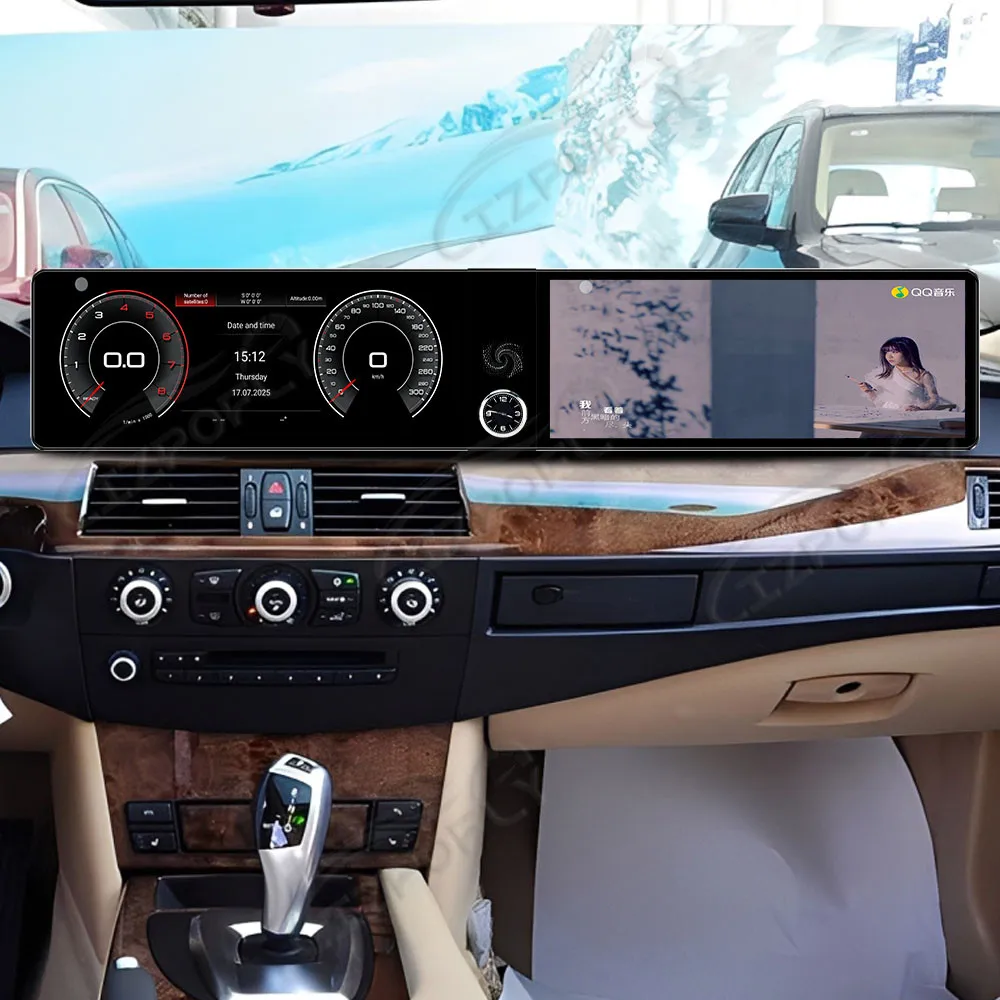 Car GPS Navigation Dual 12.3 Inch Android 13 Car Player For BMW 5 Series E60 2003-2010 CCC Car Radio Player Auto Video Stereo