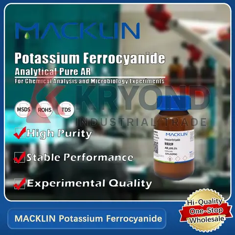 MACKLIN Potassium Ferricyanide Research Grade Laboratory Reagent for Analytical Chemistry and Microbiology Original Product