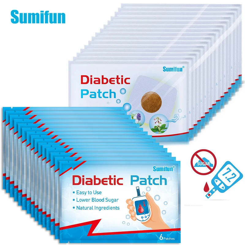 

120pcs Sumifun Diabetes Treatment Lower Blood Glucose Chinese Herbal Medicine Cure Patch Stabilizes Blood Sugar Level Sticker