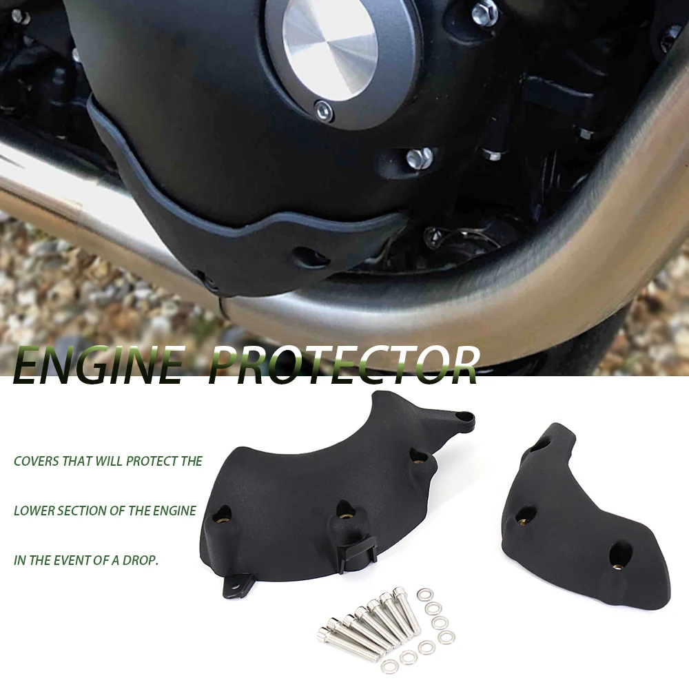 

For Bonneville T100 Black T120 New Engine Guard Protector Crash Pads Sliders Falling Protection Accessories Thruxton RS / 1200