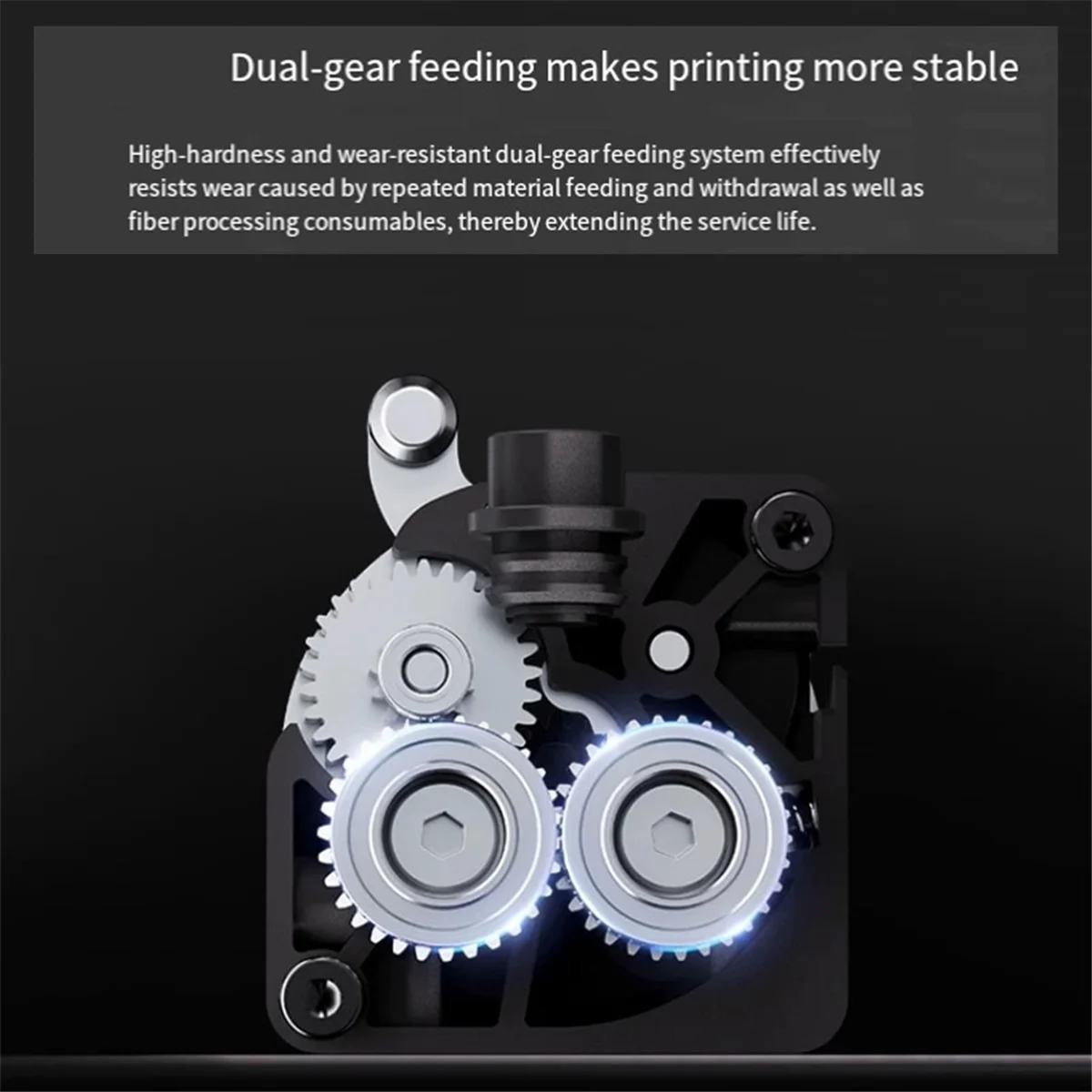 AT93-Dual Gear For Ender-5 Max Extruder 6.25:1 Reduction Ratio For Smooth Feeding- 3D Printer Replacement Part For Ender-5 Max