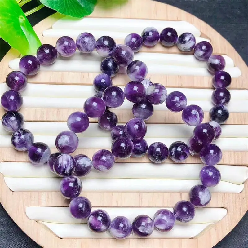 

Natural Feather Fluorite Bracelet Fashion Gemstone Crystal Jewelry Bangle Fashion Women Healing Holiday Gift 1PCS 10/11MM