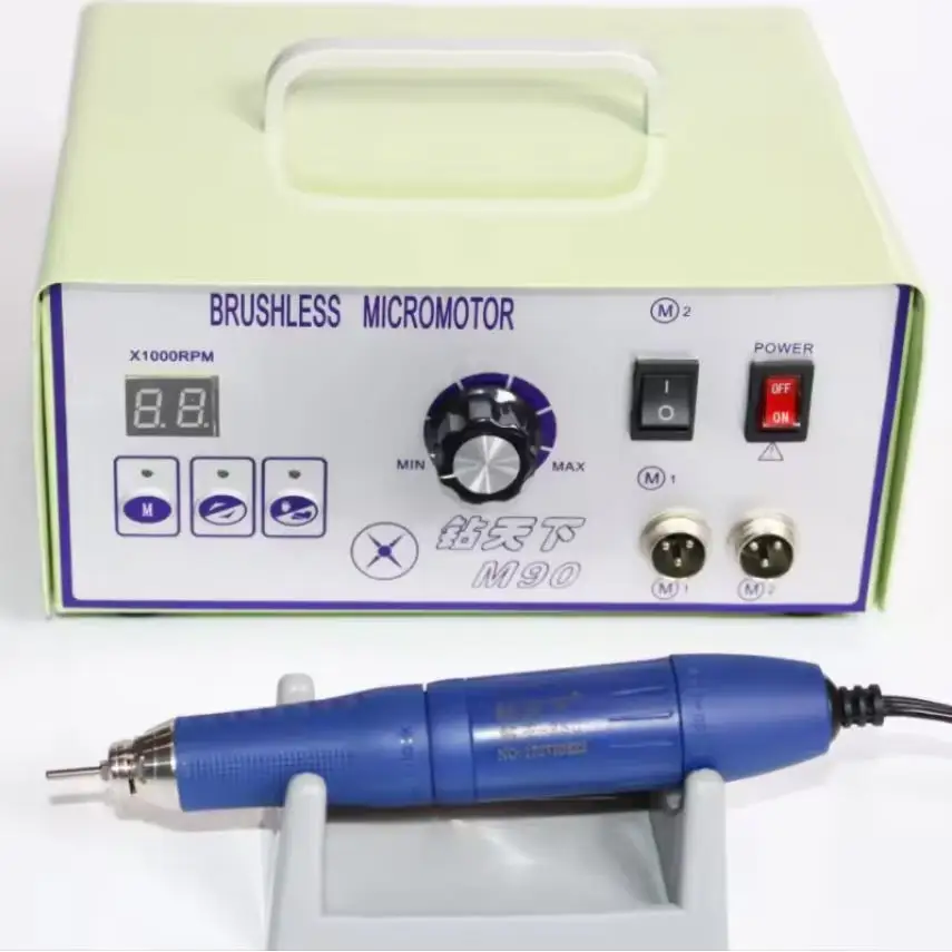 Gold Silver Jewelry Polishing Machine Grinder Double Handpiece Brushless Micromotor