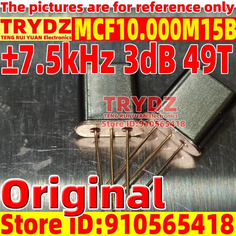 10-1 قطعة الأصلي الجديد MCF10.000M15B ± 7.5 كيلو هرتز 3dB 49T 4-القطب مرشح الكريستال #1