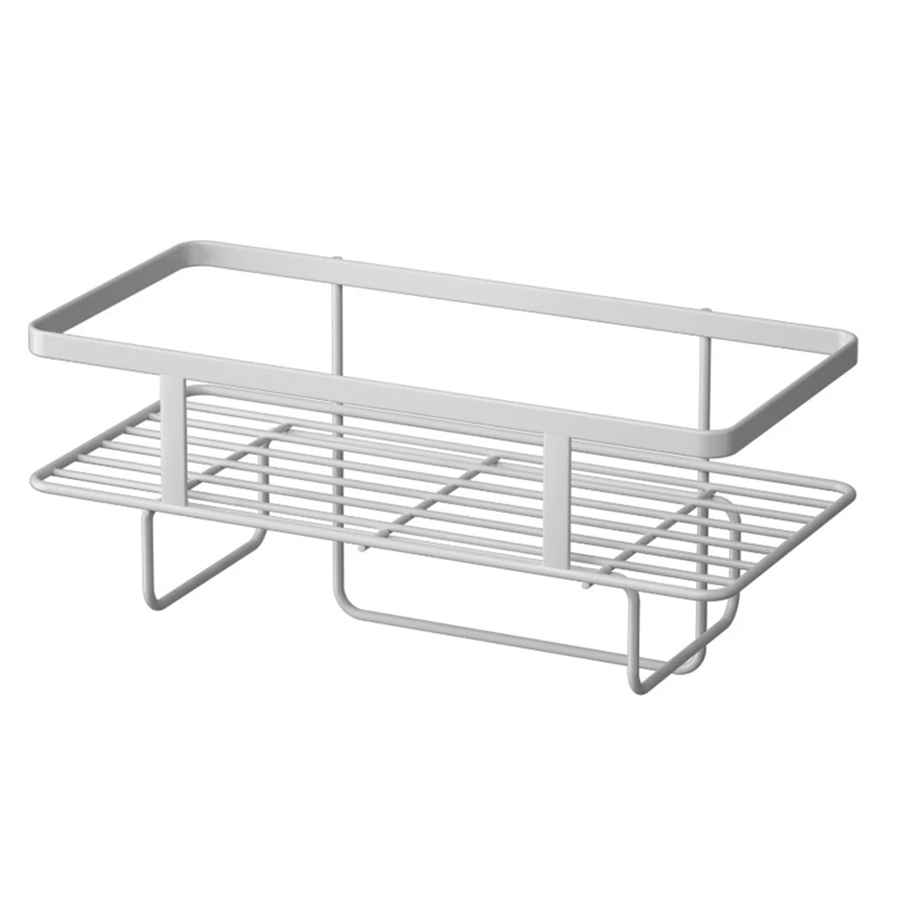 

1pc Carbon Steel Home Storage Shelf Rack for Bathroom Toilet Cistern Large Capacity Waterproof Multi use Organizer Holder