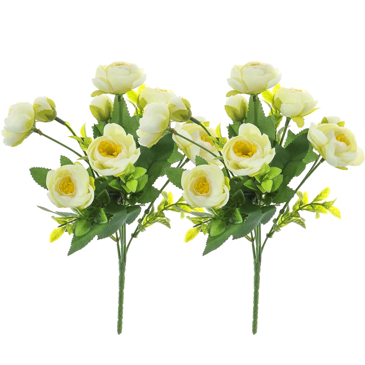 

2Pcs Artificial Camellia Flowers Pink Simulated Faux Plants for Wedding Party Home Decoration Plastic Decorative Bouquet