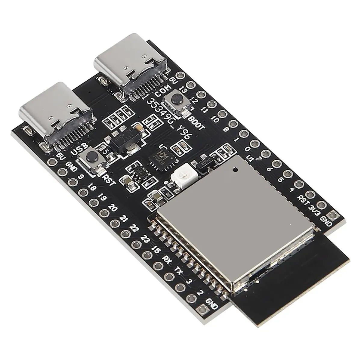 2PCS -C6--1-N4 Development Board, Dual Type-C WiFi BLE IoT Core Board -C6-DevKit-C for Projects