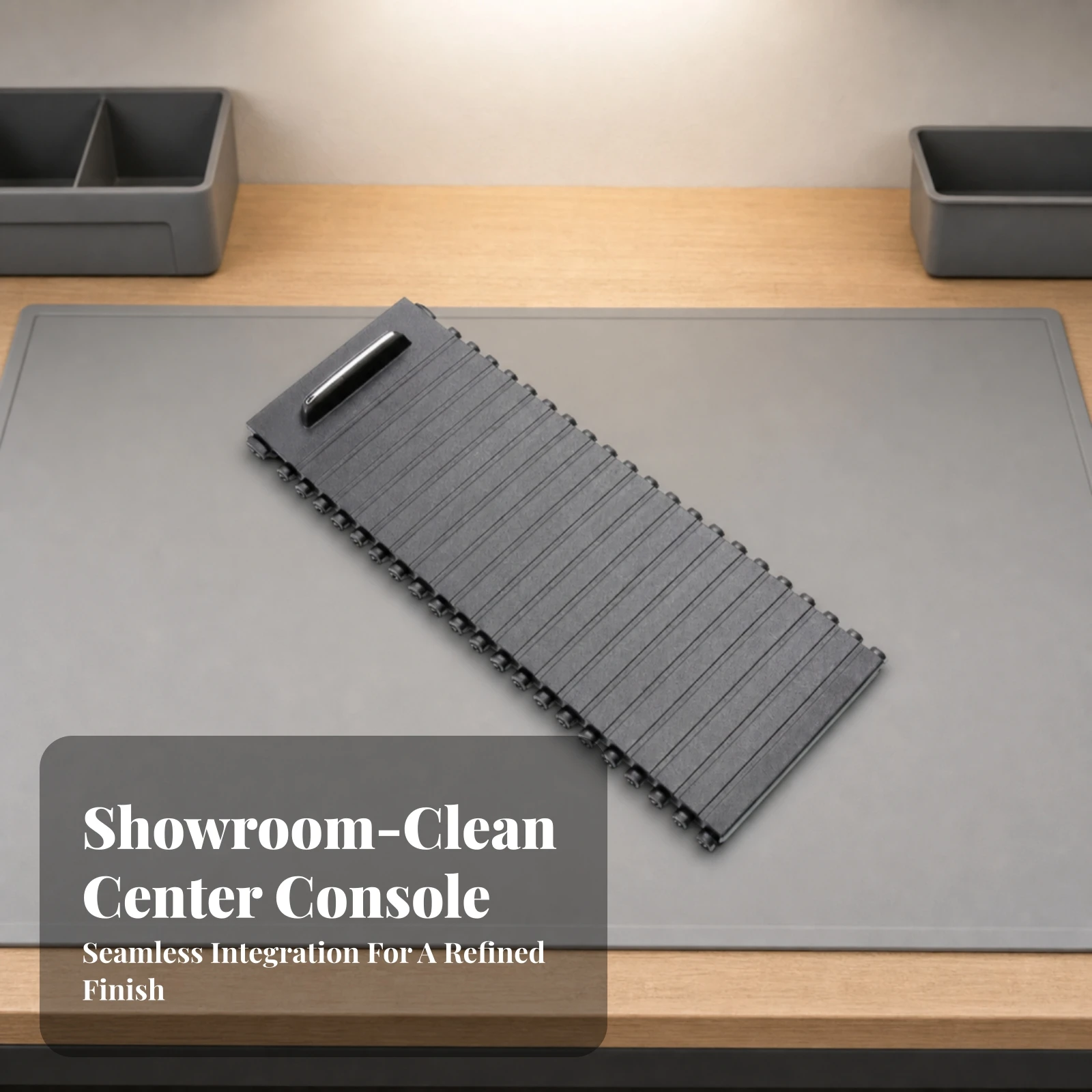 Retractable Cup Holder Cover Flexible Center Cup Holder Sliding Cover Car Accessory Easy to Install Sleek