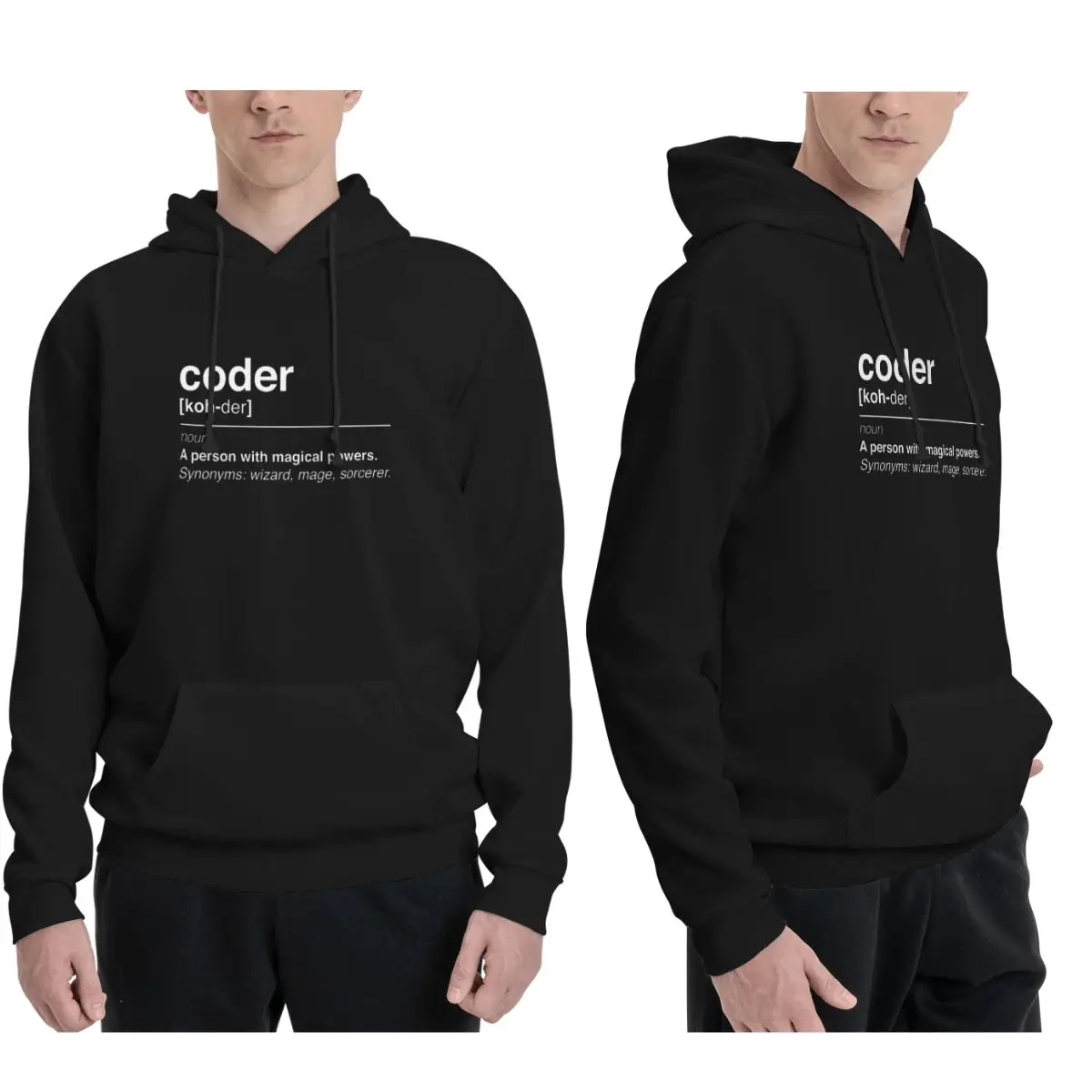 

Coder Definition Hoodies Men Women Casual Pullover Sweatshirts Harajuku Long Sleeve Streetwear Autumn Winter