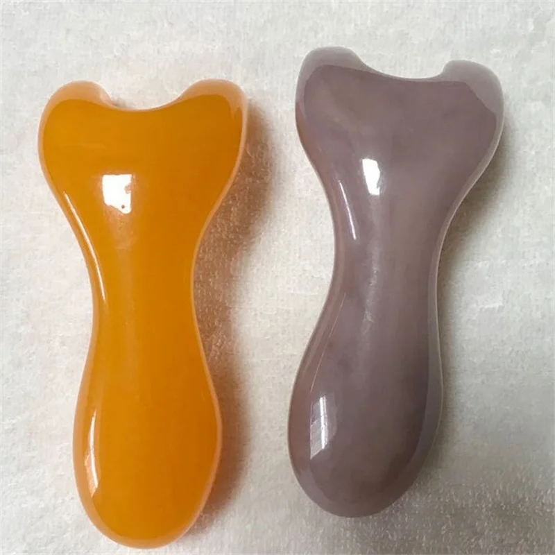 

,Neck Body Gua Sha Board Massager Natural Rose Quartz Stone Gua sha Face
