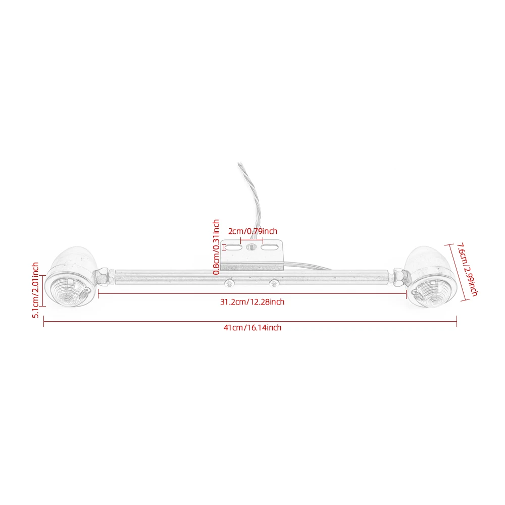 Motorcycle Motorbike Racing Chrome Front or Rear Led Turn Signal Light Bar for Cruiser Touring Chopper Cafe Custom - Image 6