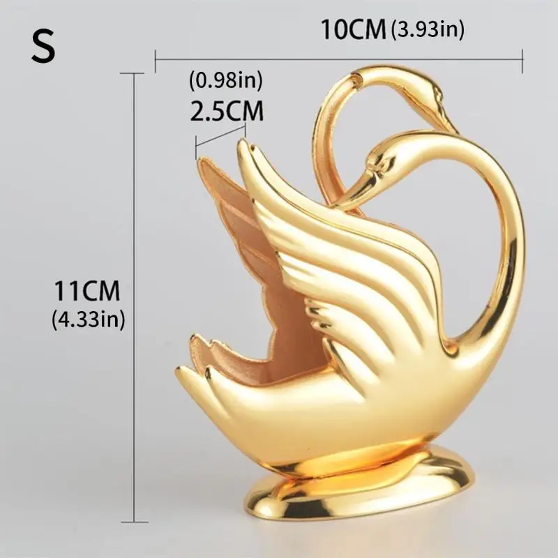 652F أنيقة شكل حيوانات حيوانات حيوانات زنسية مع حامل منديل الانتهاء من الذهب #6