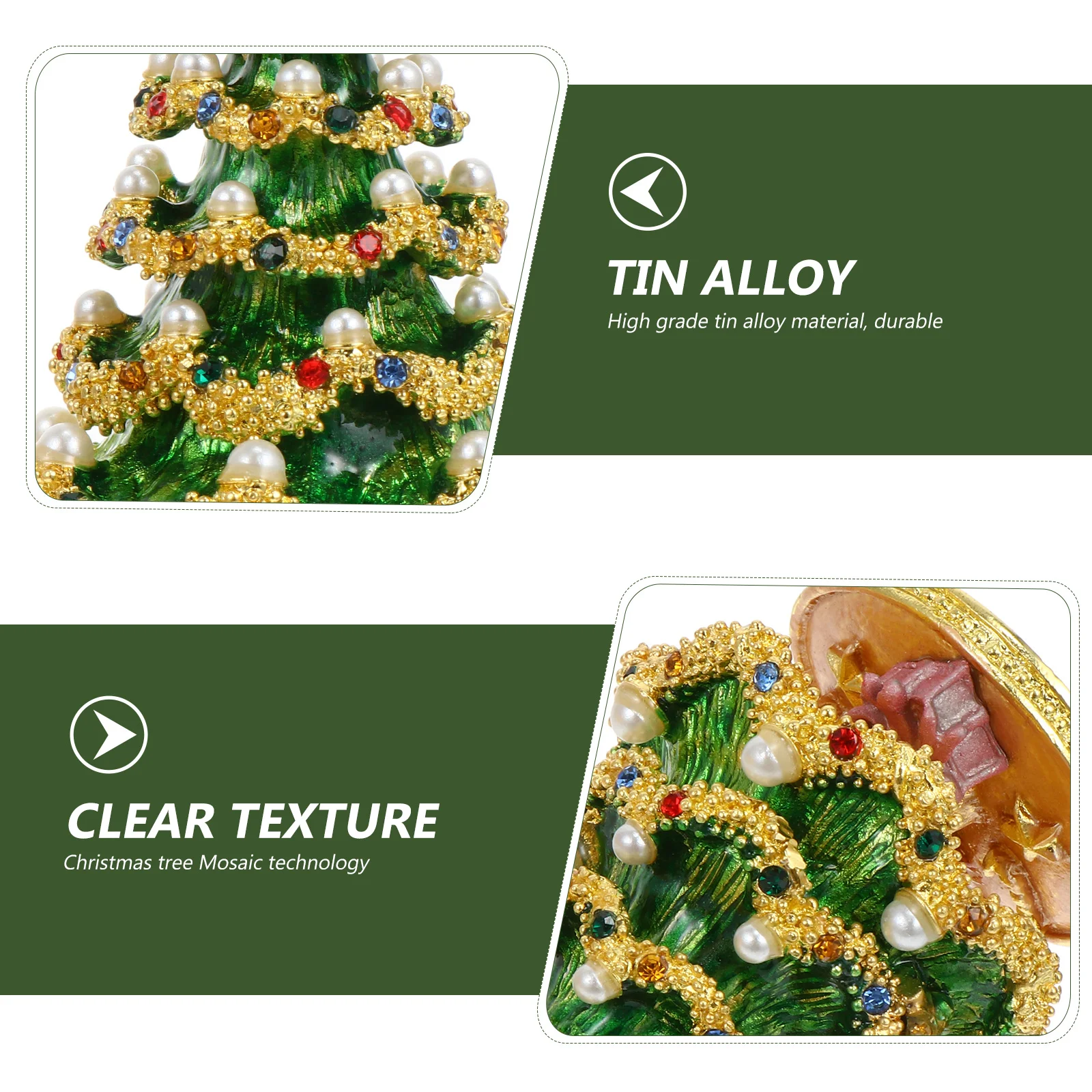 

1Pcs Xmas Tree Decor Multifunction Jewelry Storage Tray Desktop Ornament Christmas Decoration Gift Idea Creative Storage Tray