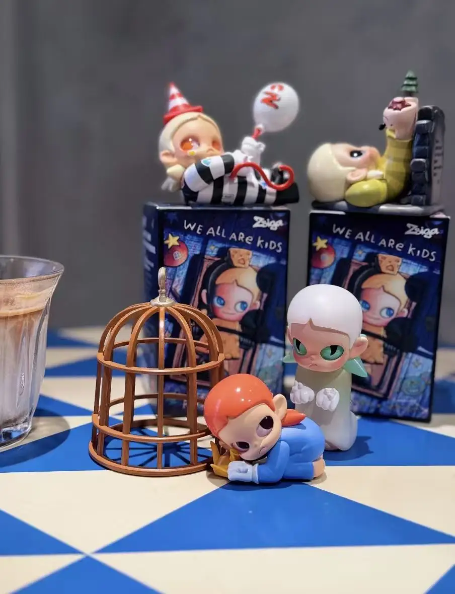 POP MART Zsiga We All Are Kids Series Kawaii Anime Figure Blind Box - Surprise Mystery Toy for Desktop Decoration