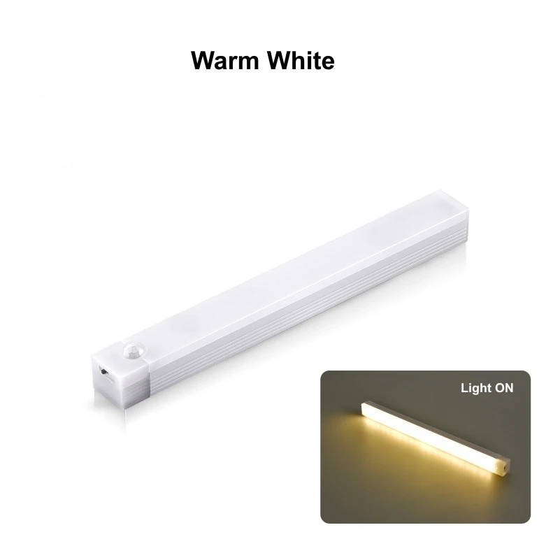Wireless LED Motion Sensor Light LED Night Light Type C Rechargeable Light Cabinet Wardrobe Lamp Staircase Backlight For Kitchen