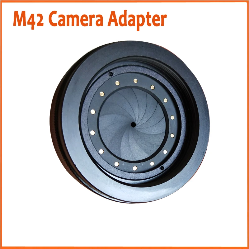 Adjustable Aperture Module Camera Lens Adapter Ring M42 Light Intake Change Aperture Iris Night Vision Device Depth of Field