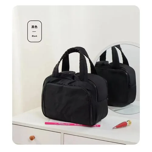 Imagen 2 del producto Bolso de mano plegable de gran capacidad para mujer, impermeable, de nailon, clásico, para ir al trabajo, bolso de compras