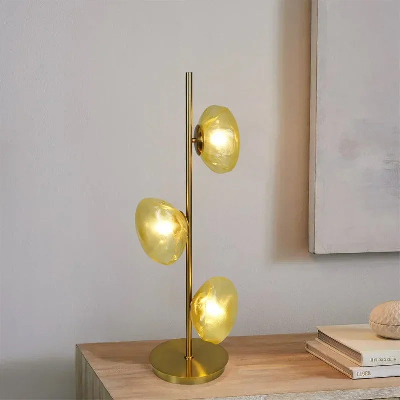 Creative  Glass Table Lamps Home Decorations Minimalist Led Floor Lamp Living Room Hotel  Bedside Standing Lightss