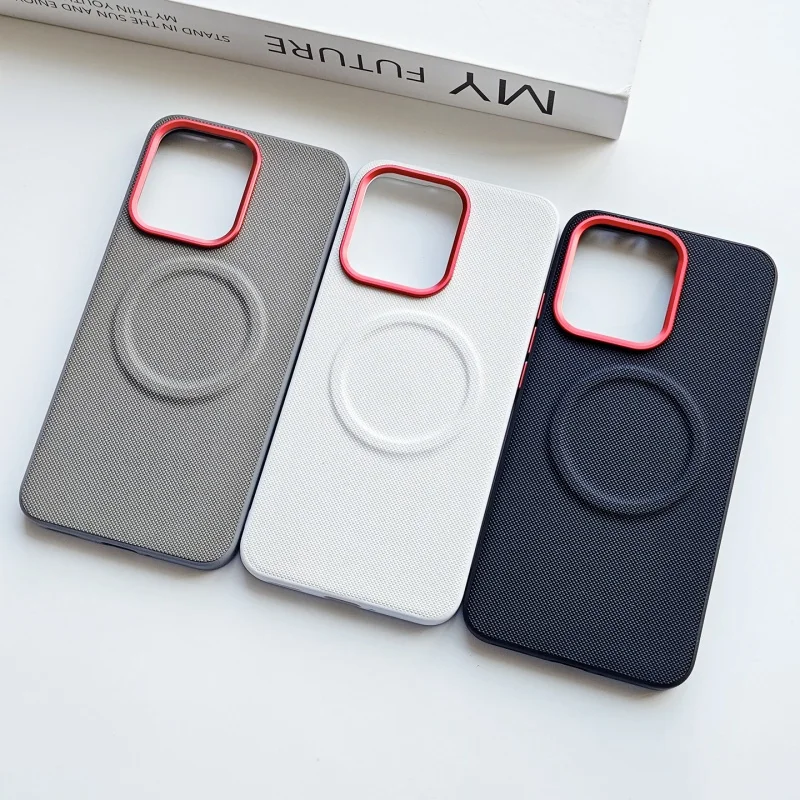 ل ممن لهم Reno15 Reno14 رينو 15 14 برو الماس حافظة جلدية المغناطيسي شفط التباين مفاتيح عدسة الإطار المضادة للبصمة غطاء