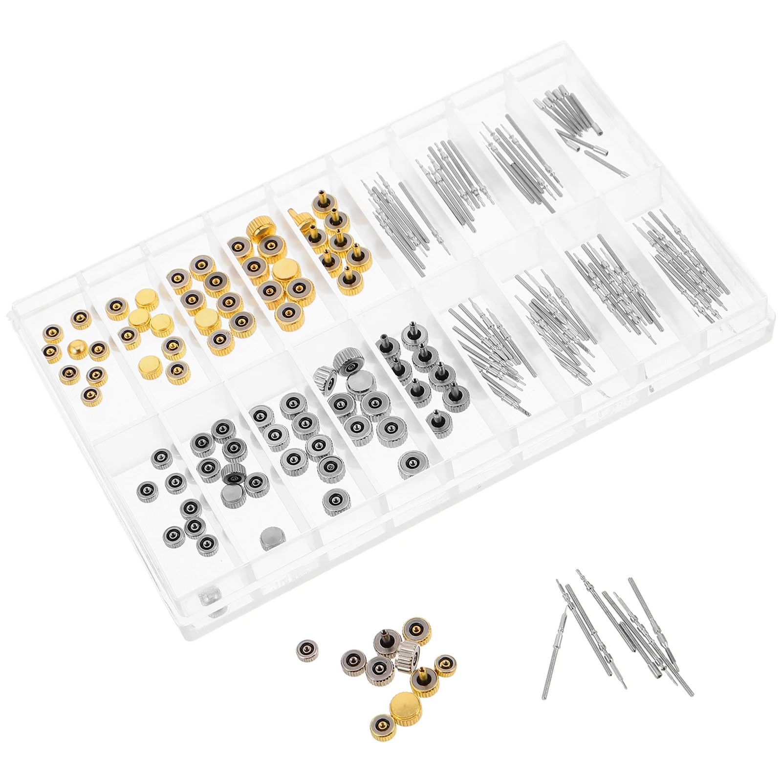 

Crown Accessories Watch Replacement Tool Kit Pole Extension Rod Set Accessory Parts Assorted Copper Spring