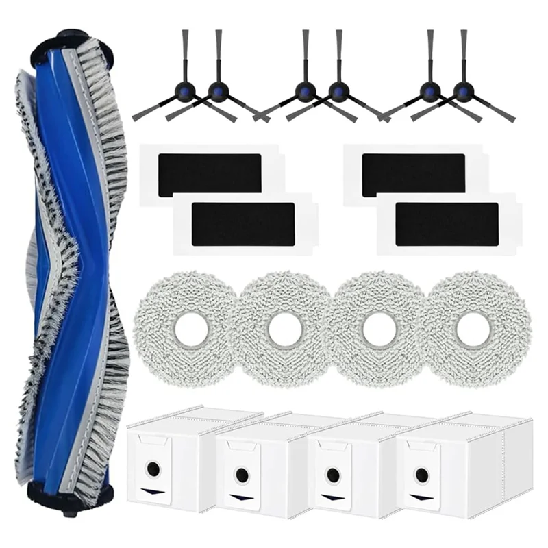 고품질 에코백스 T30 옴니, T30 프로 옴니, T30 맥스 로봇 청소기 메인 사이드 브러시, 물걸레 천, 먼지 봉투 액세서리