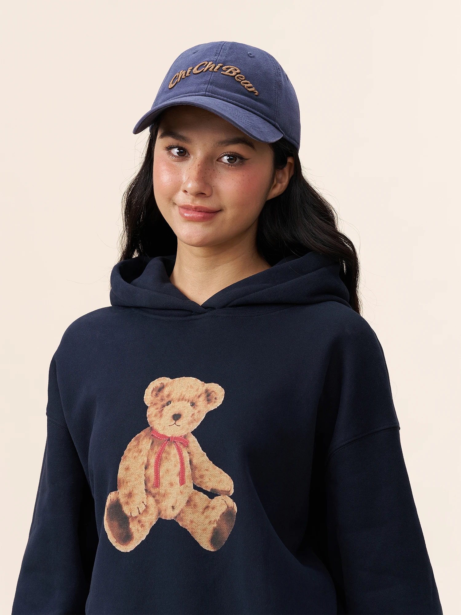 

Худи Yescci в американском ретро-стиле с принтом «Мишка Тедди», свободный крой, весна-осень, смесь хлопка и полиэстера, одежда для девочек-подростков