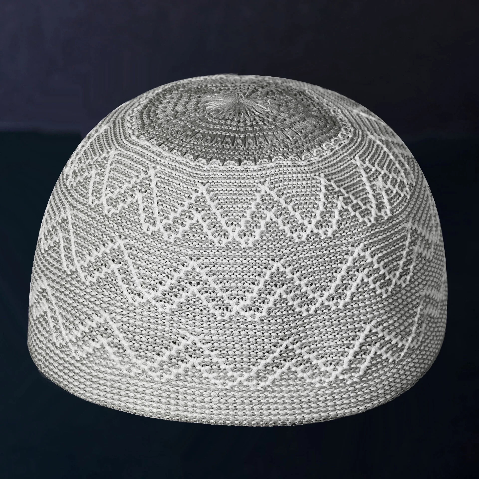 2 pcs muslin sapkák számára férfiak colthing freeshipping Horgol kötött Fejfedő Adó termékek Ostoba liba kufi Iszlám kippah Hidzsáb Gyapot Új 0735