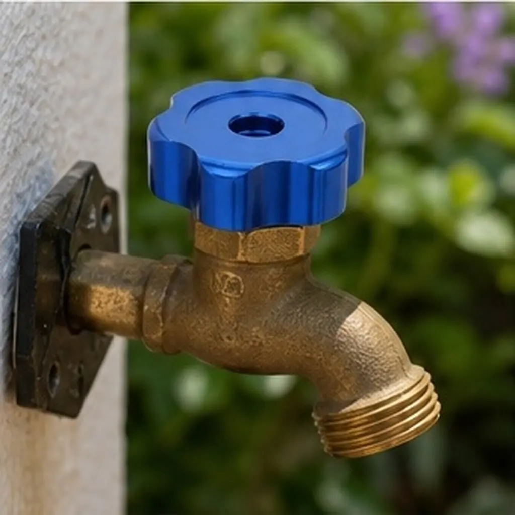 Valve Handle Stem Alloy 6.6mm Square Hole Handwheel Replacement Outdoor Spigot Hose Bib Exterior Water Spigot Handle Industrial