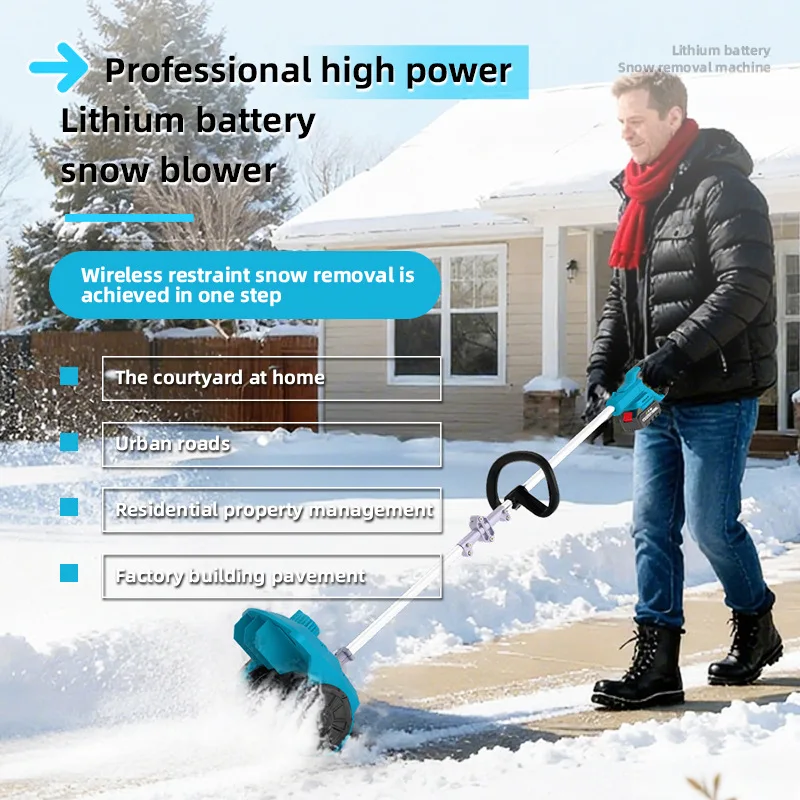 Nuovo spazzaneve professionale senza spazzole ad alta potenza per la rimozione della neve invernale all'aperto per uso domestico Schneefrese