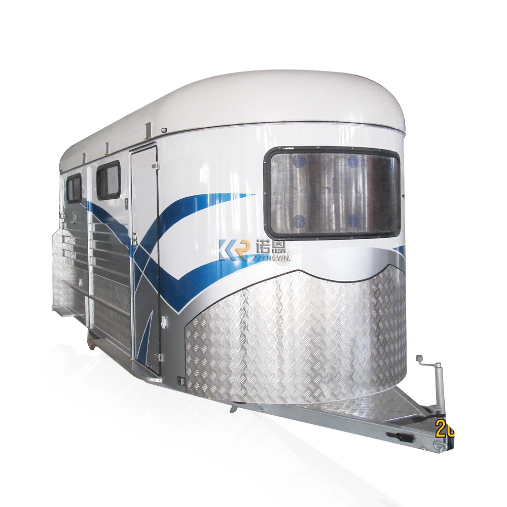 Horse Trailer Standard Angle Load Hot Sale 3 Horse Transport Trailer Excellent Made In China Luxury Style