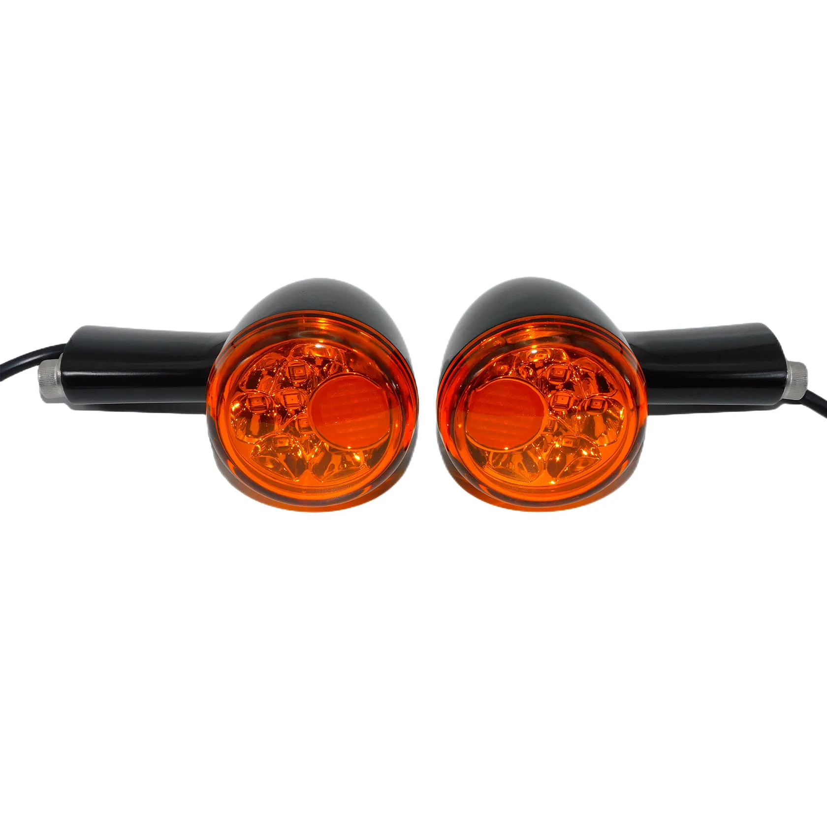 Motorcycle Aluminum Rear Turn Signals Indicators LED Lights Black For Harley Sportster 883 Iron XL1200 1992-2022