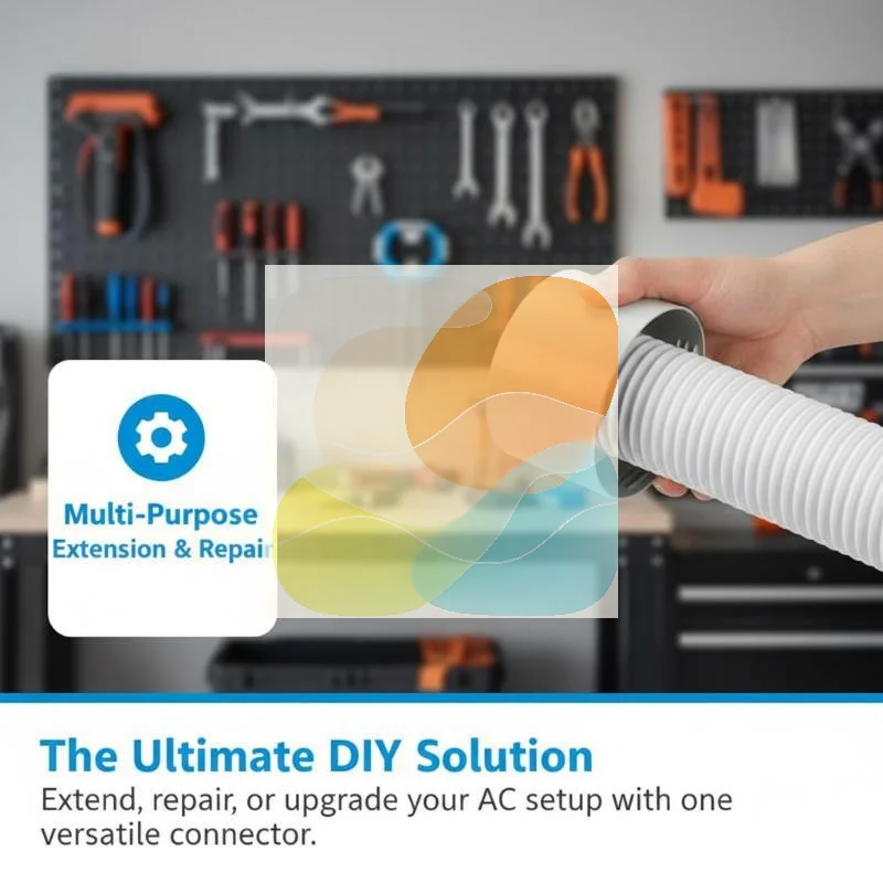 Portable Stretch AC Exhaust Vent Pipe Universal Flexible Replacement Hose for Outdoor Mobile Air Conditioner Accessories